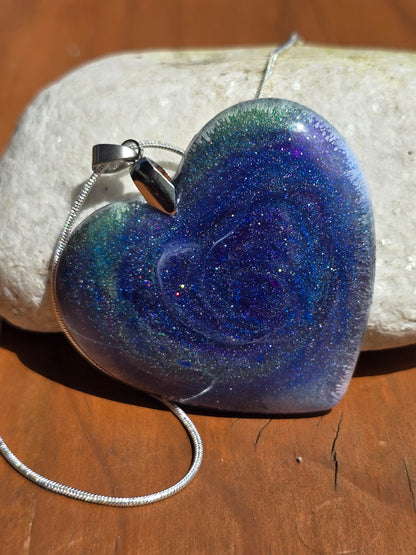 Cosmic Sky Resin Necklace
