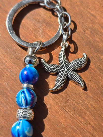 Beaded Vertical Bag Charm / Keyring / Zipper Pull Charm - Various Designs Available