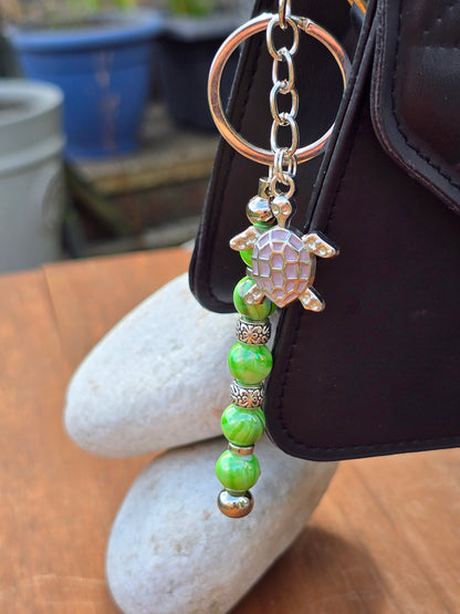 Beaded Vertical Bag Charm / Keyring / Zipper Pull Charm - Various Designs Available