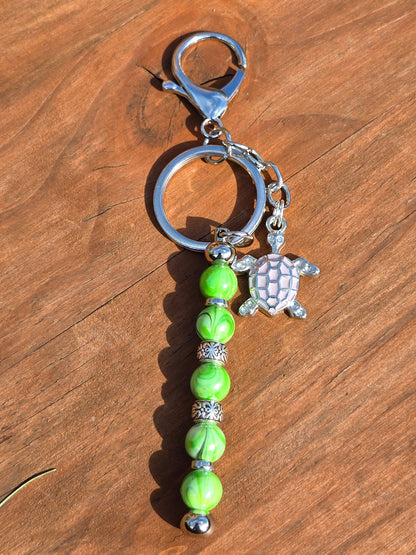 Beaded Vertical Bag Charm / Keyring / Zipper Pull Charm - Various Designs Available