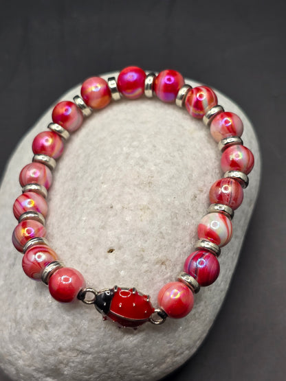 Ladybird elastic bracelet - Kids / adults ladybird theme bracelet