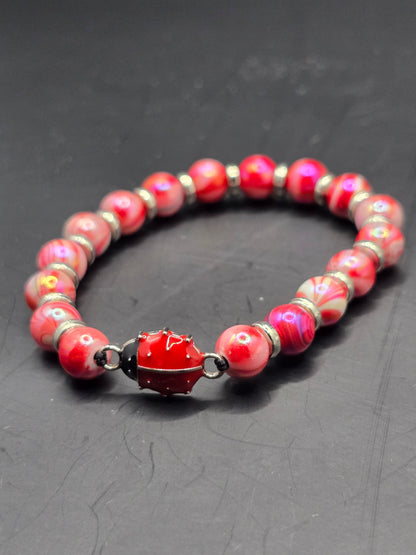 Ladybird elastic bracelet - Kids / adults ladybird theme bracelet