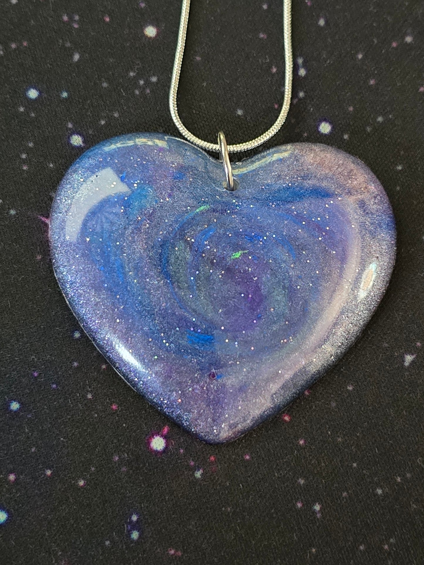 Cosmic Sky Resin Necklace