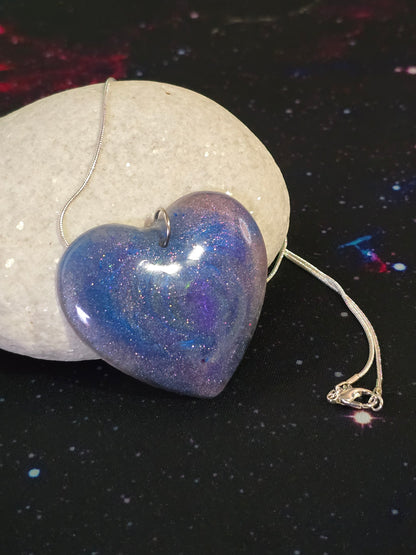 Cosmic Sky Resin Necklace