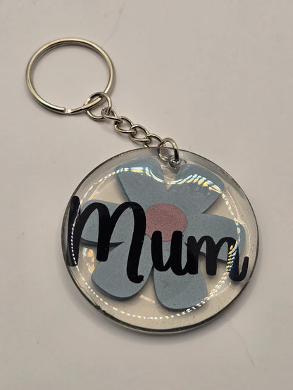"Mum" Daisy Keyring / Bag Accessory