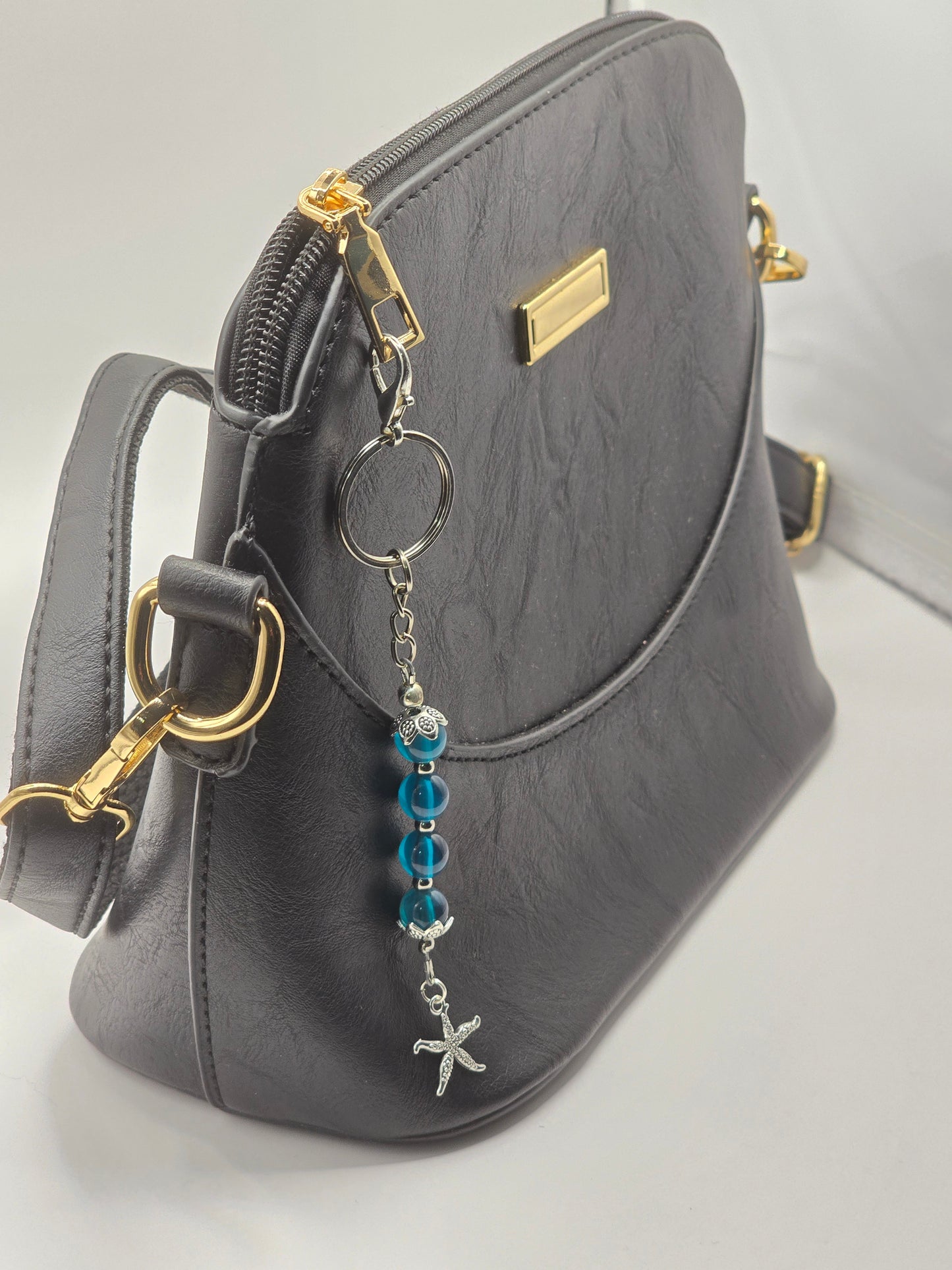 Silver Heart / Starfish / Sea Turtle, Zipper Pull Charm - Bag Accessory - Keyring