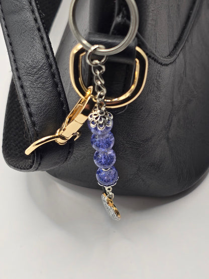 Silver Heart / Starfish / Sea Turtle, Zipper Pull Charm - Bag Accessory - Keyring
