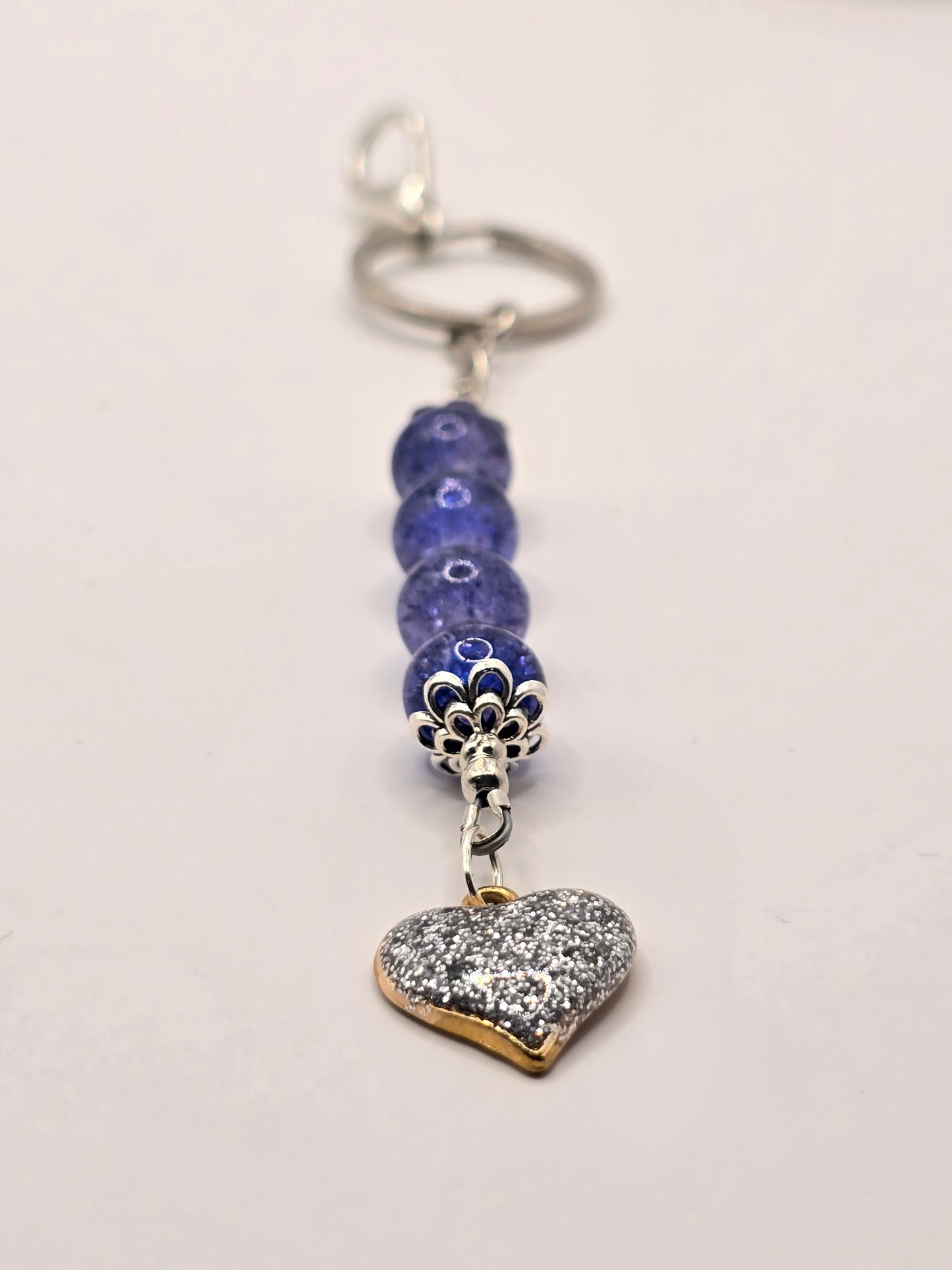 Silver Heart / Starfish / Sea Turtle, Zipper Pull Charm - Bag Accessory - Keyring