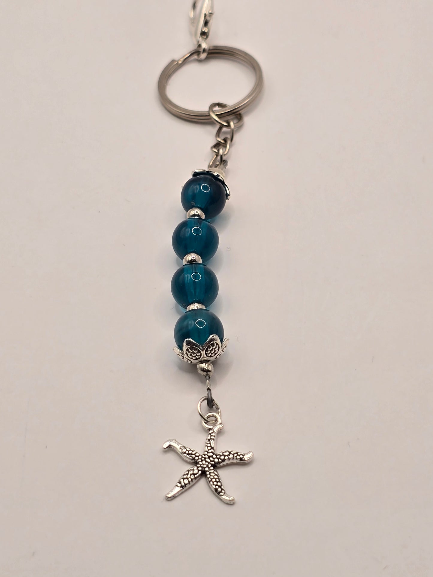 Silver Heart / Starfish / Sea Turtle, Zipper Pull Charm - Bag Accessory - Keyring