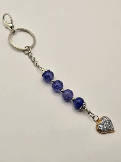 Silver Heart / Starfish / Sea Turtle, Zipper Pull Charm - Bag Accessory - Keyring