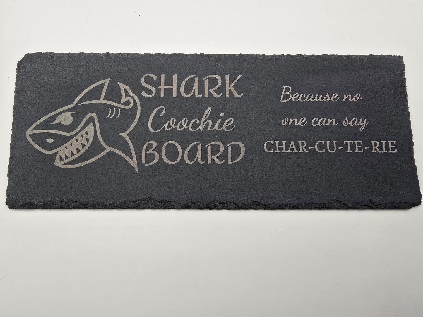 Shark Coochie Board - Slate Charcuterie Board - Slate Serving Platter