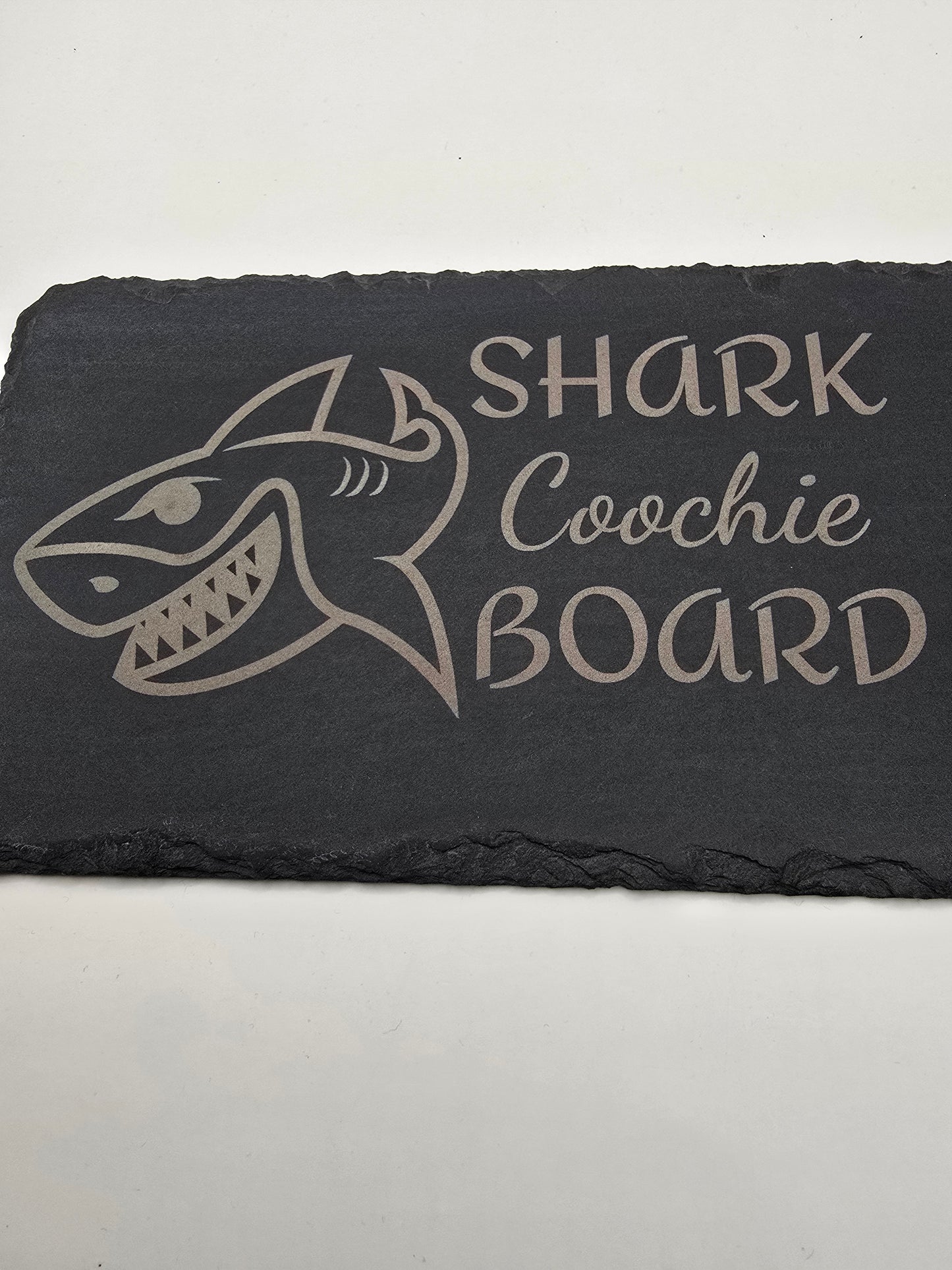 Shark Coochie Board - Slate Charcuterie Board - Slate Serving Platter