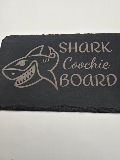 Shark Coochie Board - Slate Charcuterie Board - Slate Serving Platter