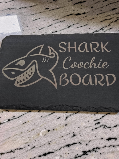 Shark Coochie Board - Slate Charcuterie Board - Slate Serving Platter