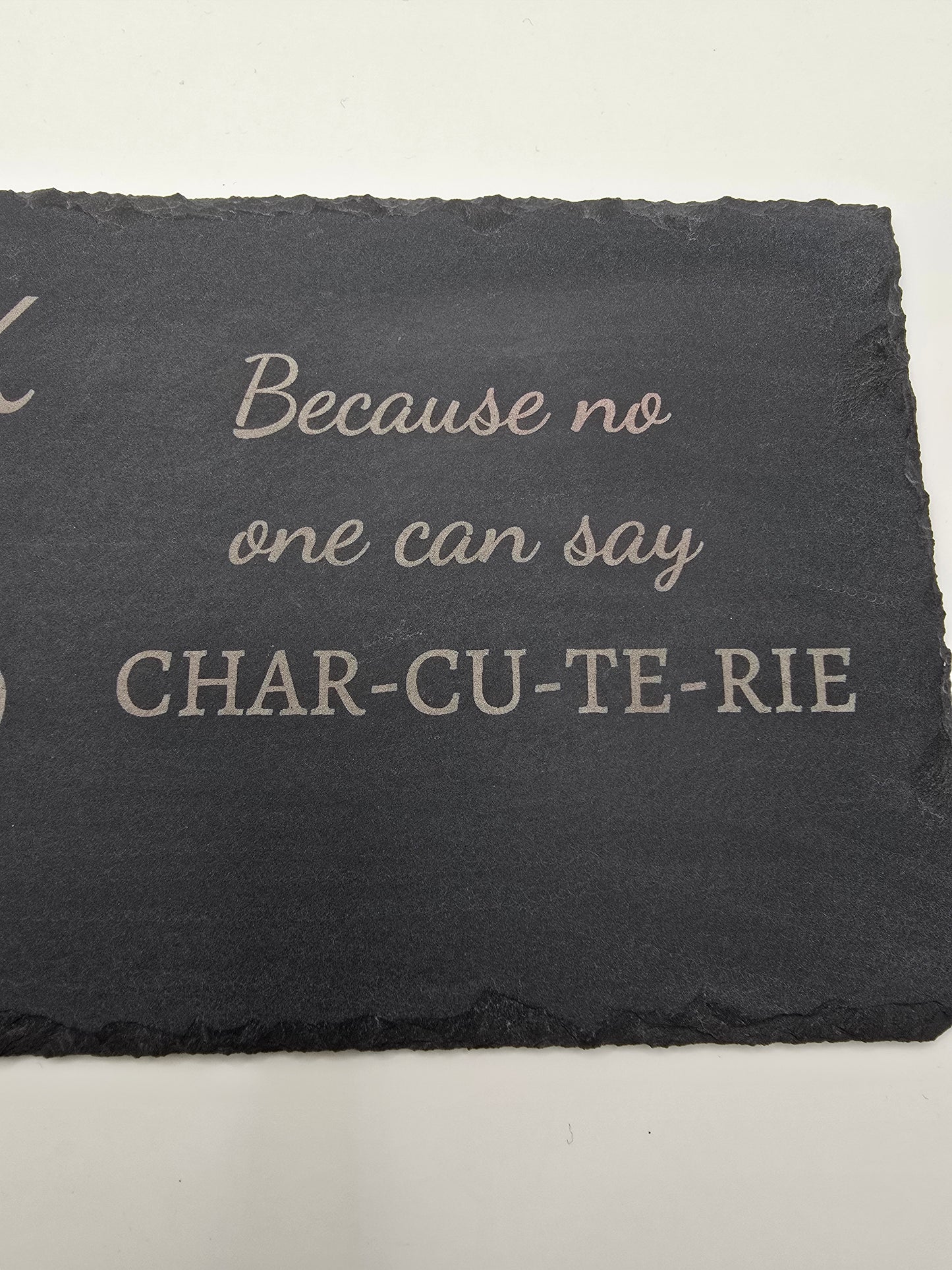 Shark Coochie Board - Slate Charcuterie Board - Slate Serving Platter