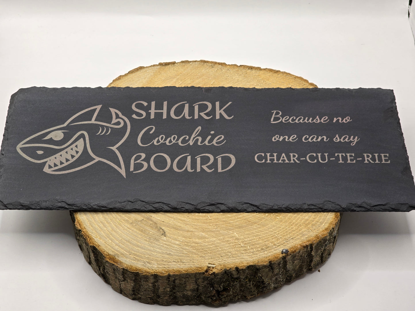 Shark Coochie Board - Slate Charcuterie Board - Slate Serving Platter