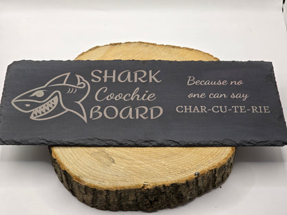 Shark Coochie Board - Slate Charcuterie Board - Slate Serving Platter