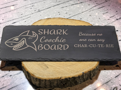 Shark Coochie Board - Slate Charcuterie Board - Slate Serving Platter