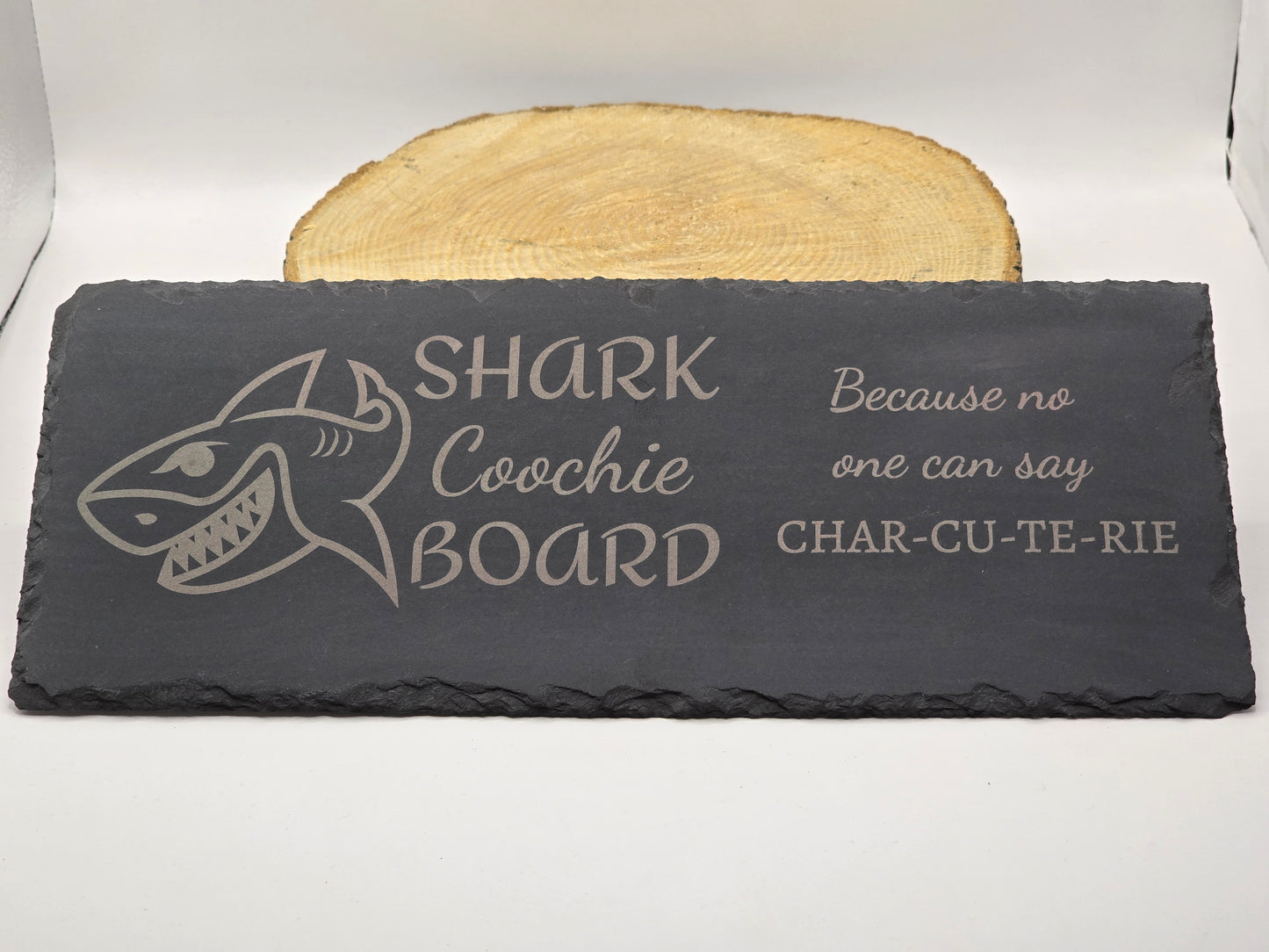 Shark Coochie Board - Slate Charcuterie Board - Slate Serving Platter