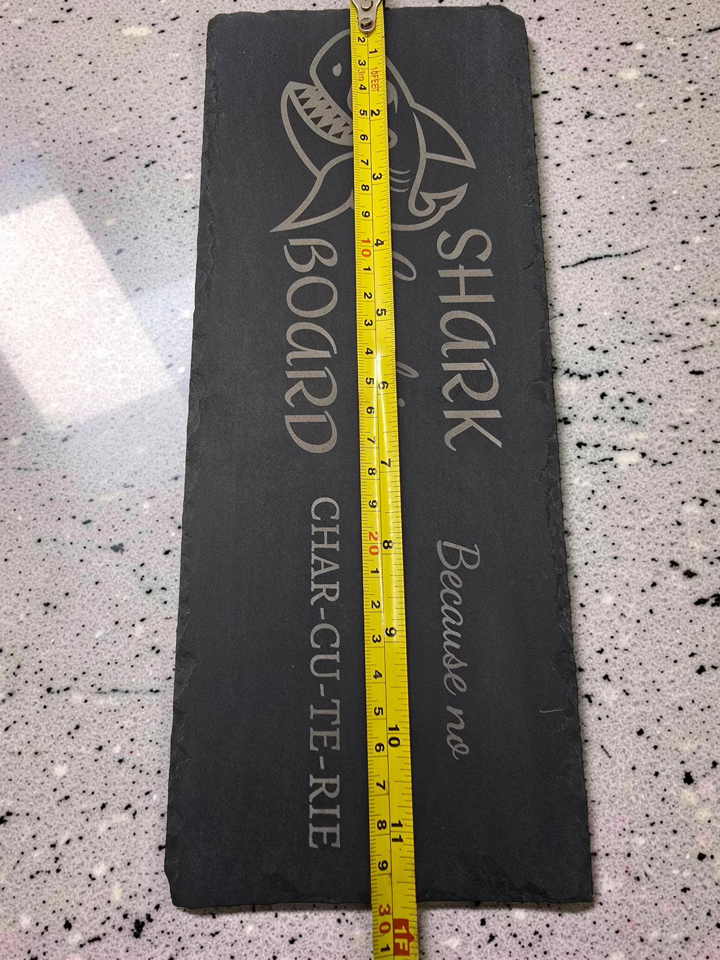 Shark Coochie Board - Slate Charcuterie Board - Slate Serving Platter