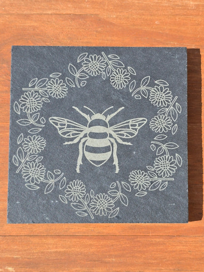 Various Animal design slate coasters - Stag, Dragon, Bee, Cow, Lion, Giraffe, Elephant
