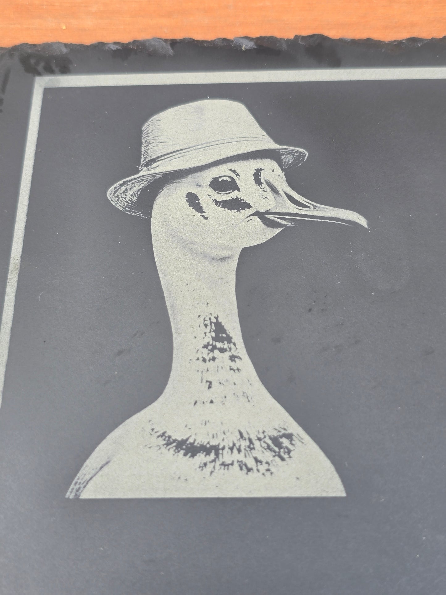 Personalised "Mr & Mrs" Duck Slate Serving Platter - Cheese / Charcuterie Board