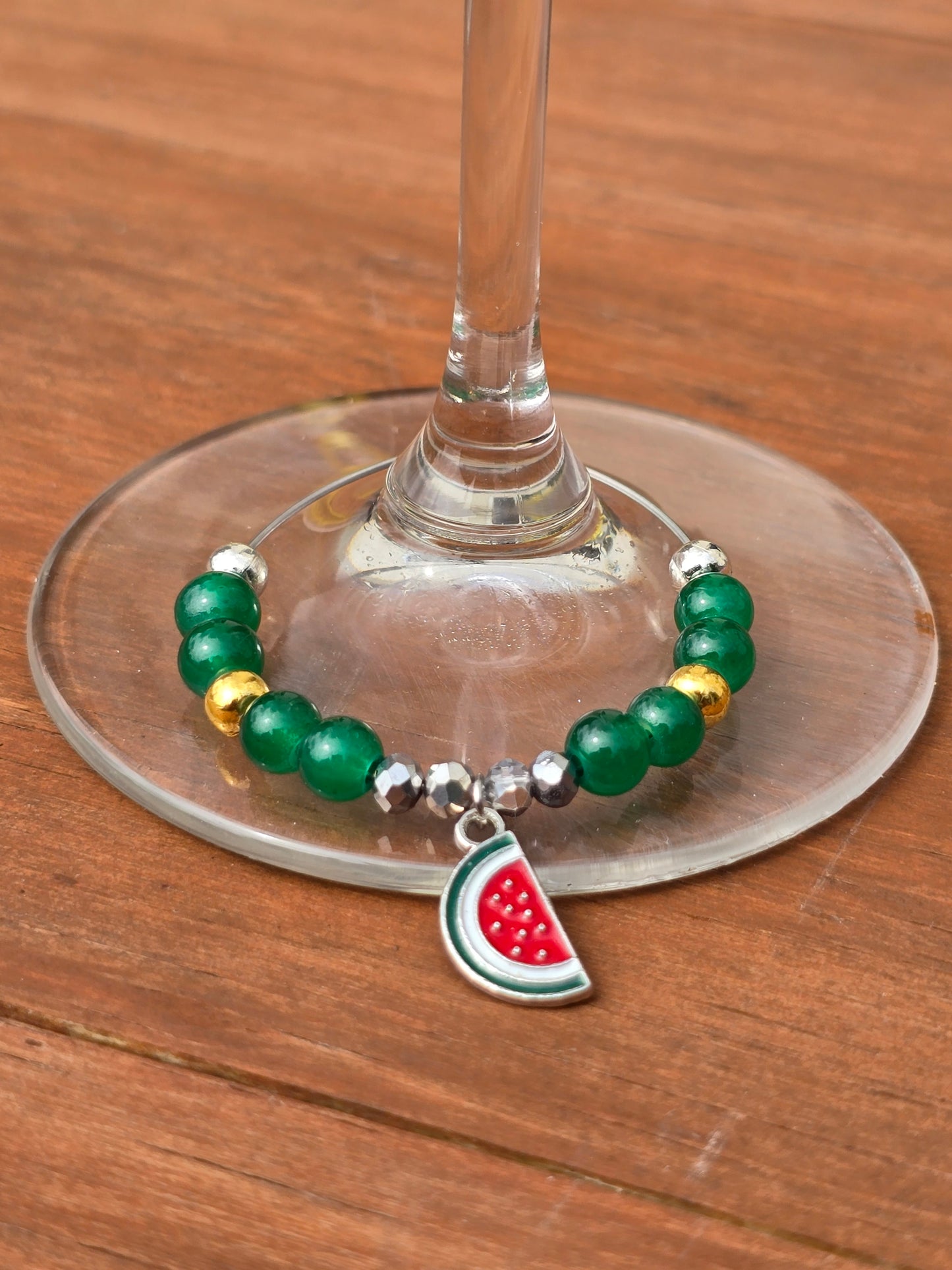 Sparkling Fruit Wine Glass Charms - Set of 4 Drink Identifiers