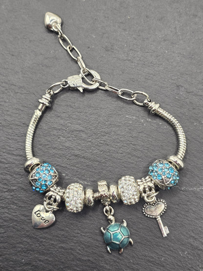 Snake Chain Charm Bracelets for Women and Girls - Unique Charm Bracelets with Various Designs