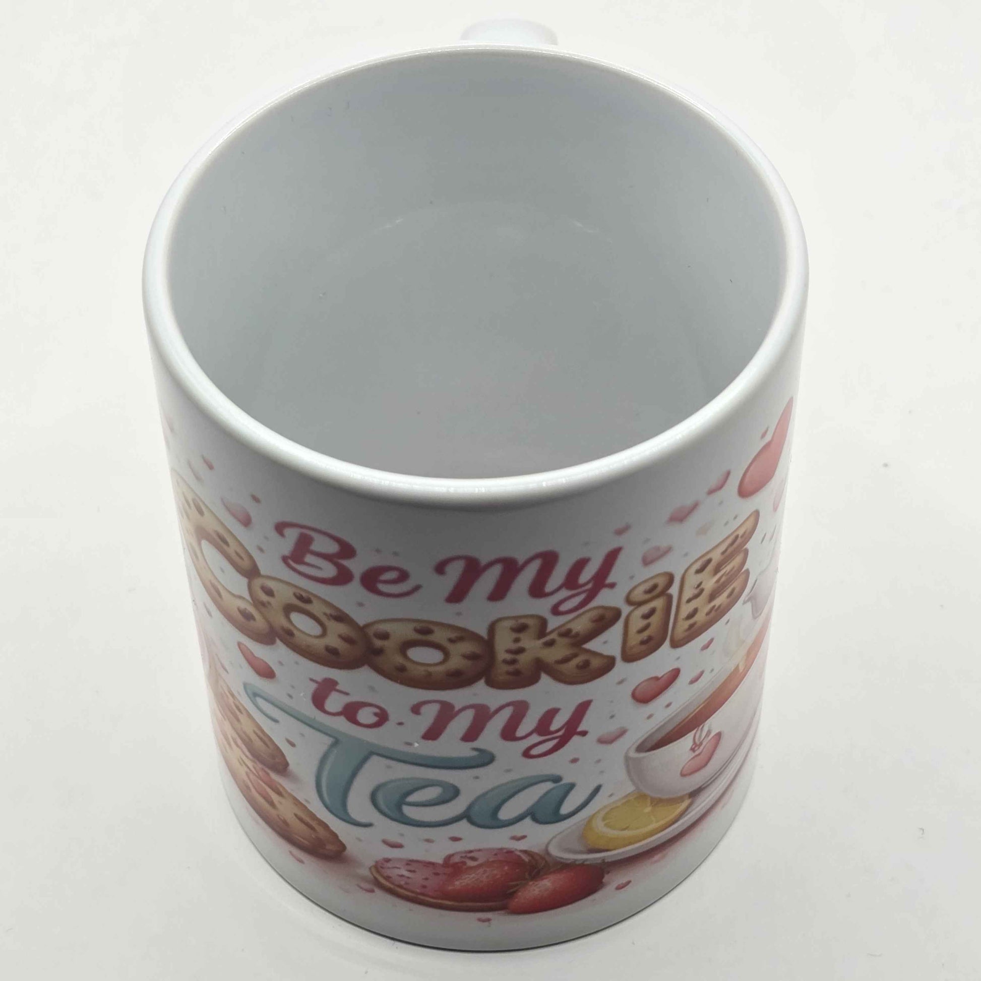Be My Cookie to My Tea- Heart-Handle Mug ☕🍪