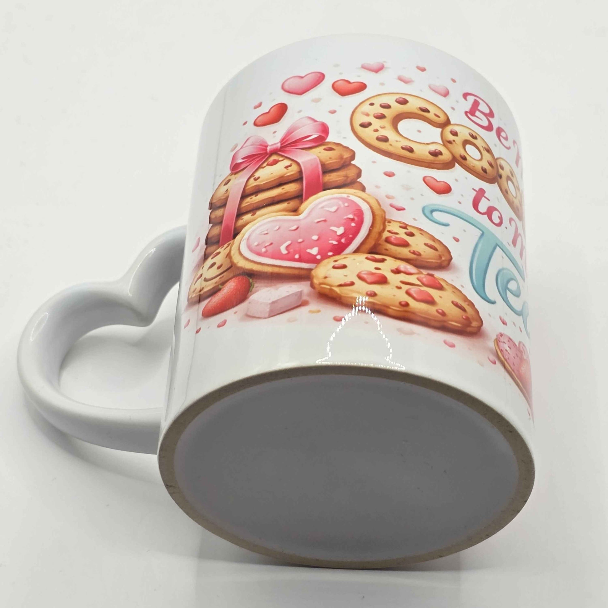 Be My Cookie to My Tea- Heart-Handle Mug ☕🍪