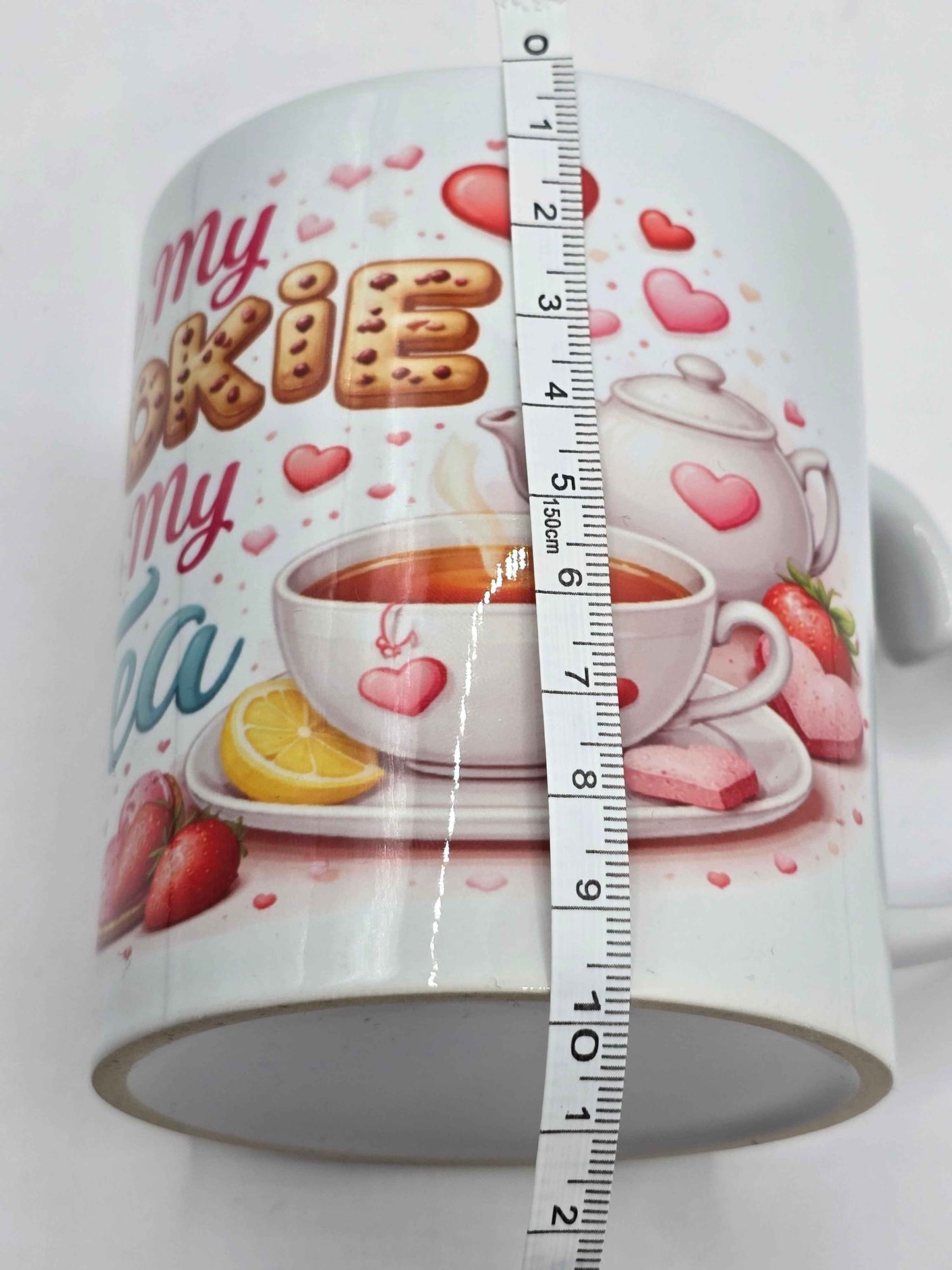 Be My Cookie to My Tea- Heart-Handle Mug ☕🍪