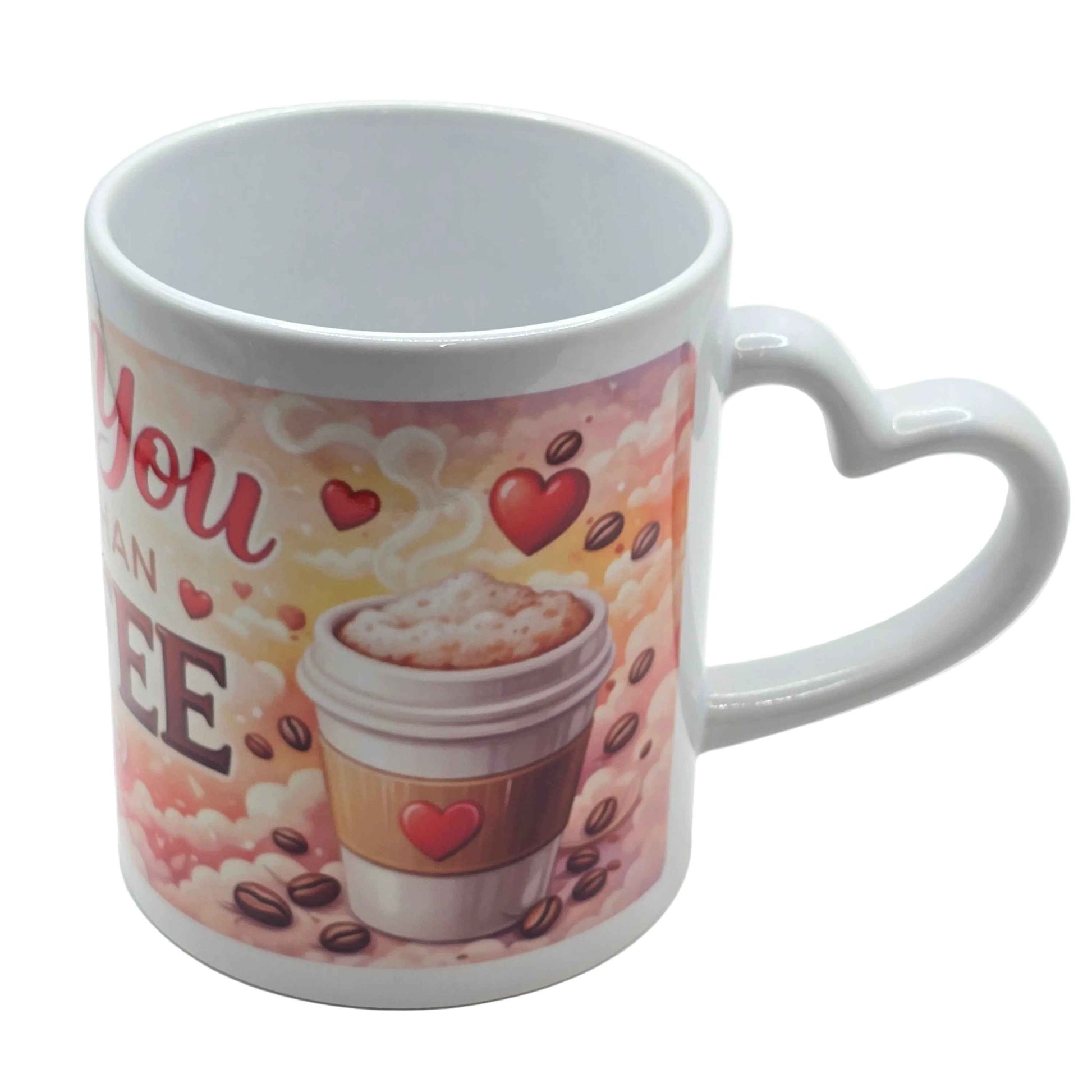 I Love You More Than Coffee (Almost!) Heart-Handle Mug