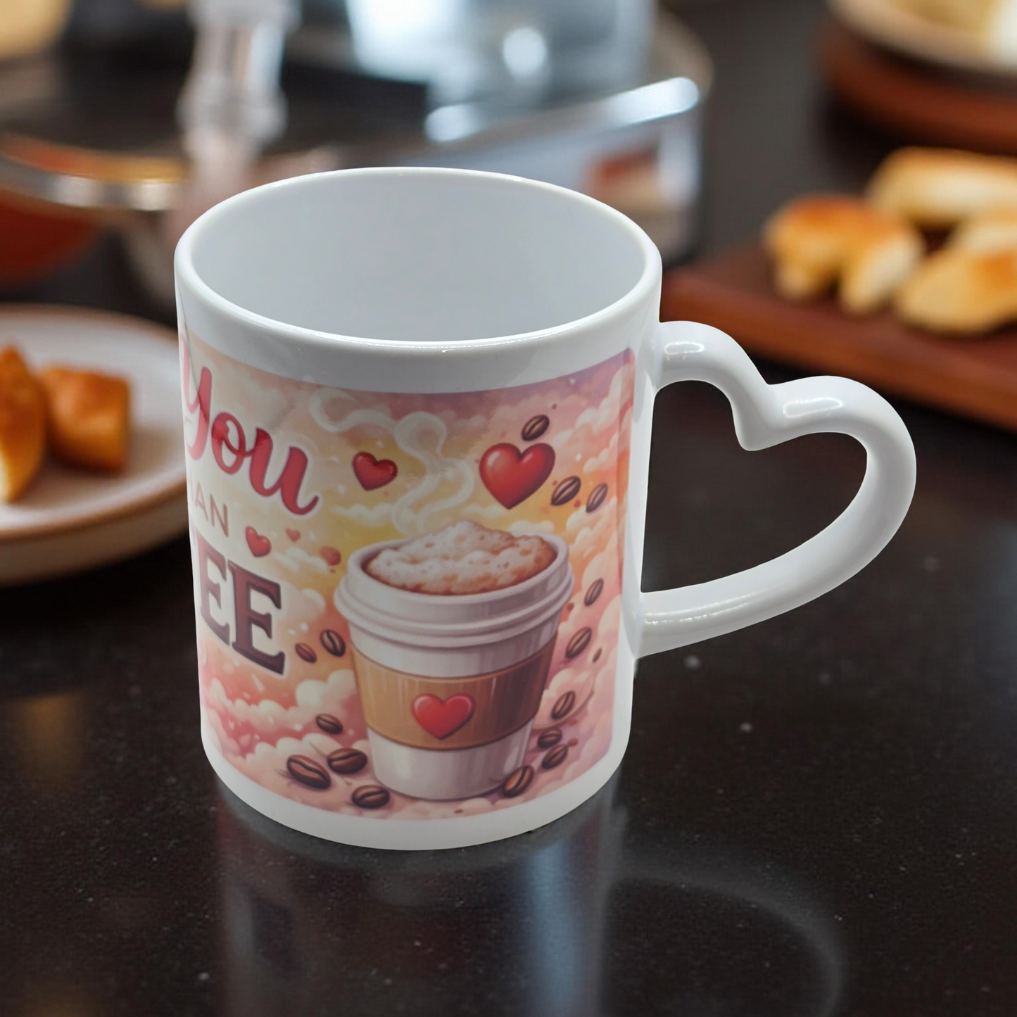 I Love You More Than Coffee (Almost!) Heart-Handle Mug