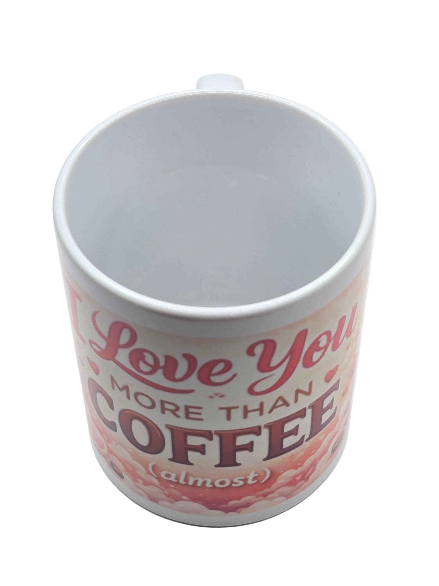 I Love You More Than Coffee (Almost!) Heart-Handle Mug