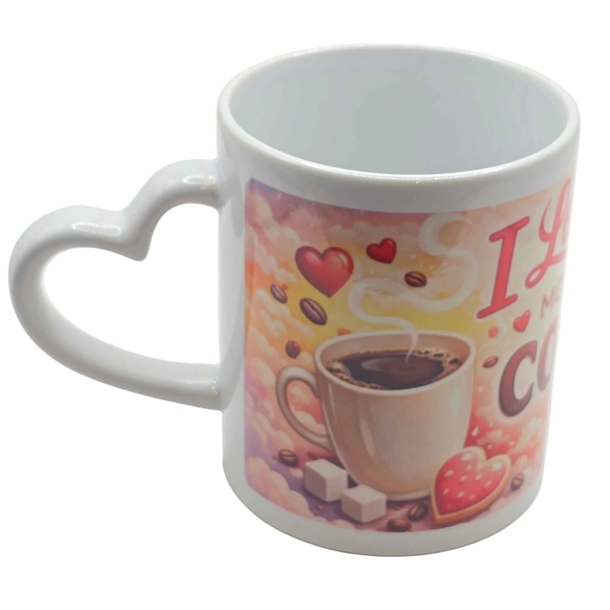 I Love You More Than Coffee (Almost!) Heart-Handle Mug