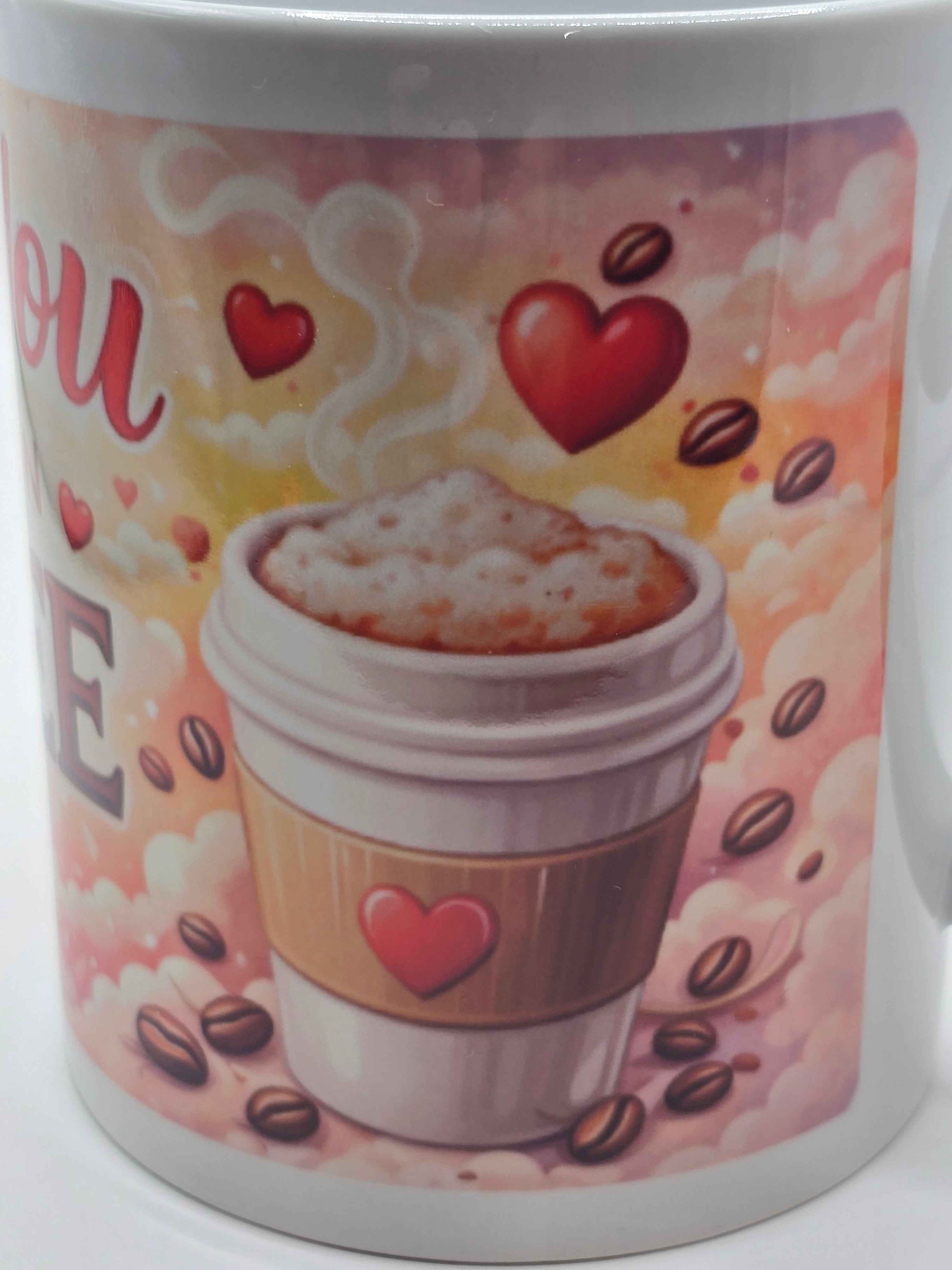 I Love You More Than Coffee (Almost!) Heart-Handle Mug