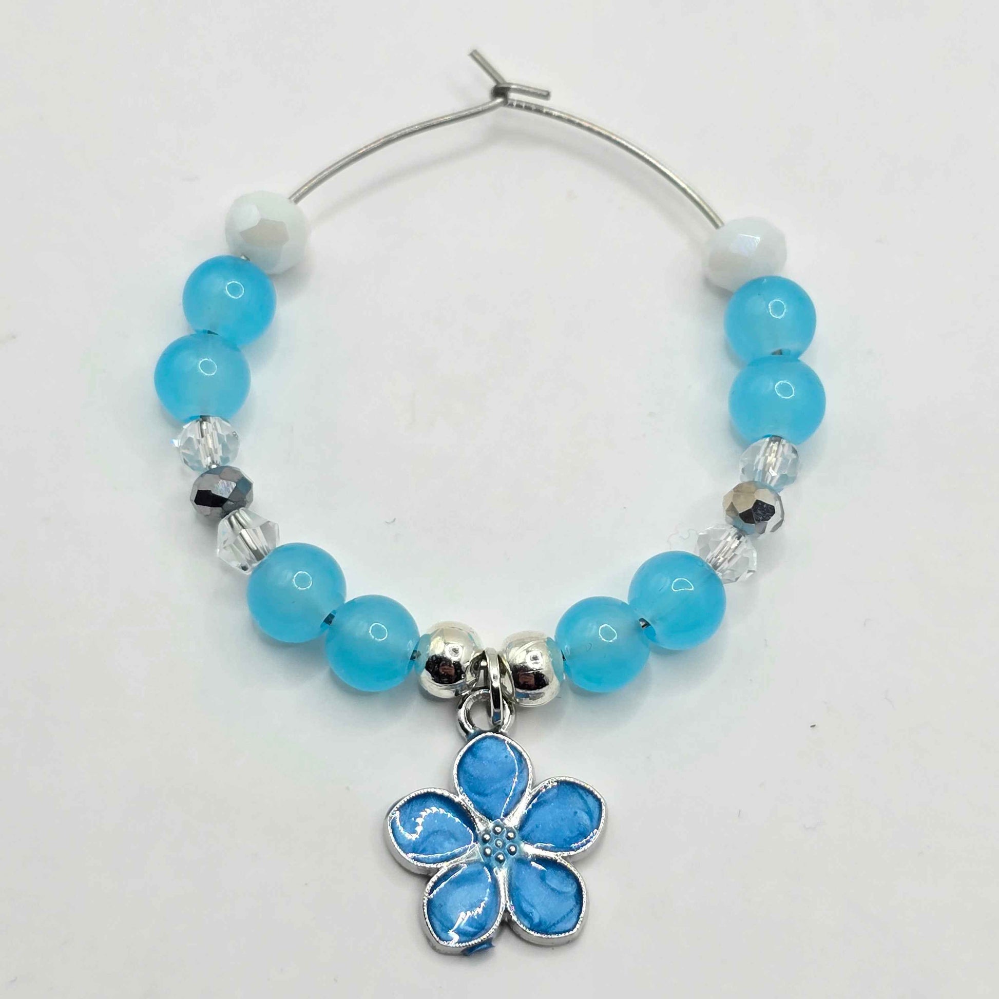 Sakura Cocktail Glass Charms - Floral Wine Glass Charms