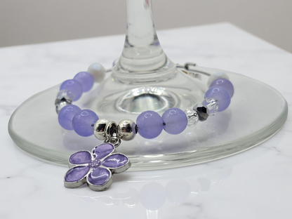 Sakura Glass Charms - Floral Wine / Cocktail Glass Charms