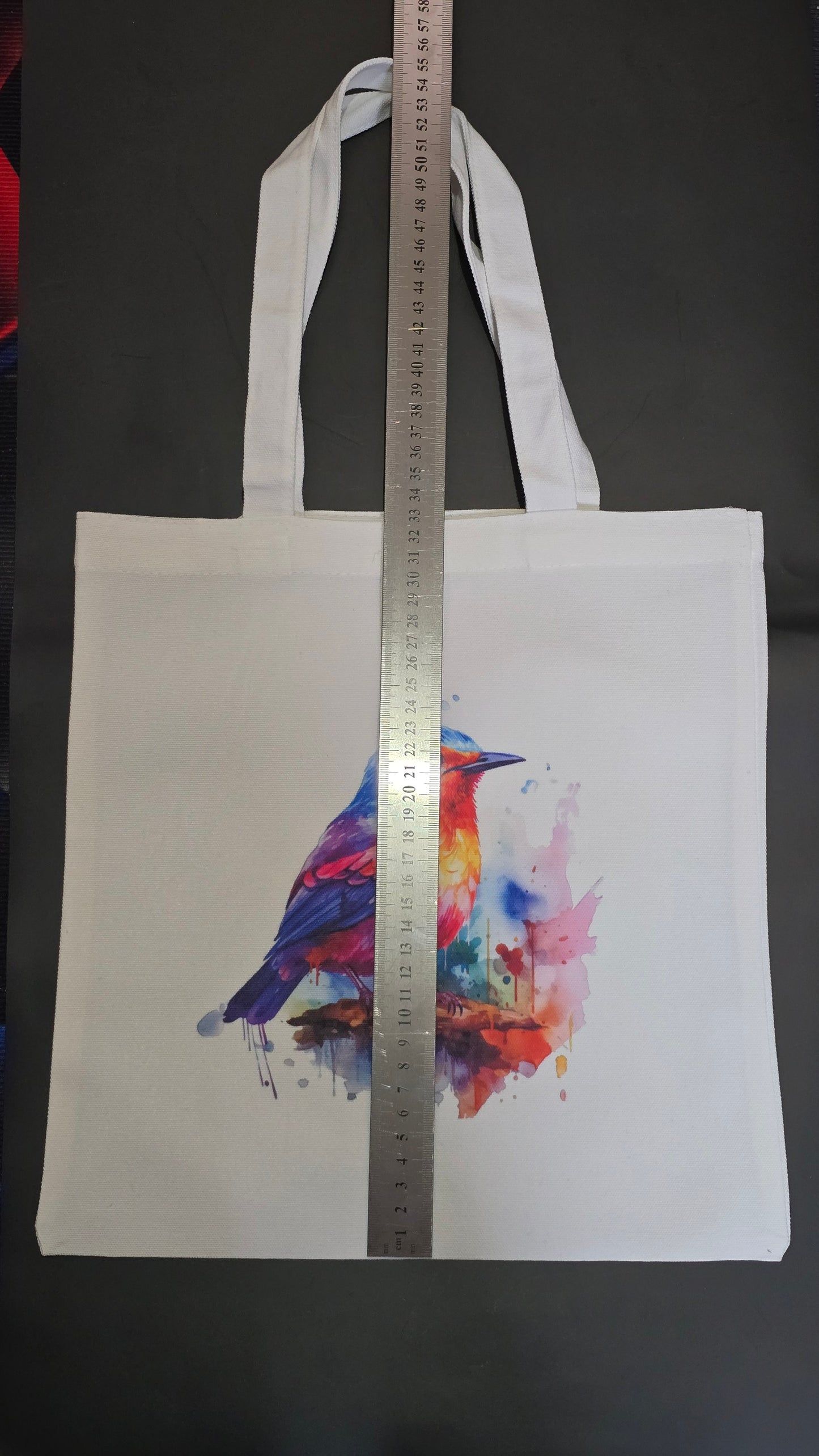 Colour Splash Robin Canvas Tote Bag