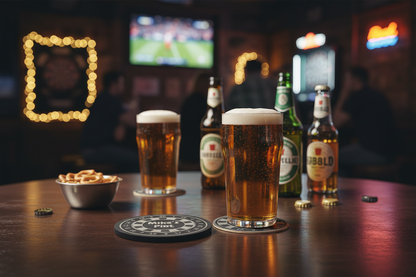 Personalised Dartboard Slate Coaster - Beer Mat