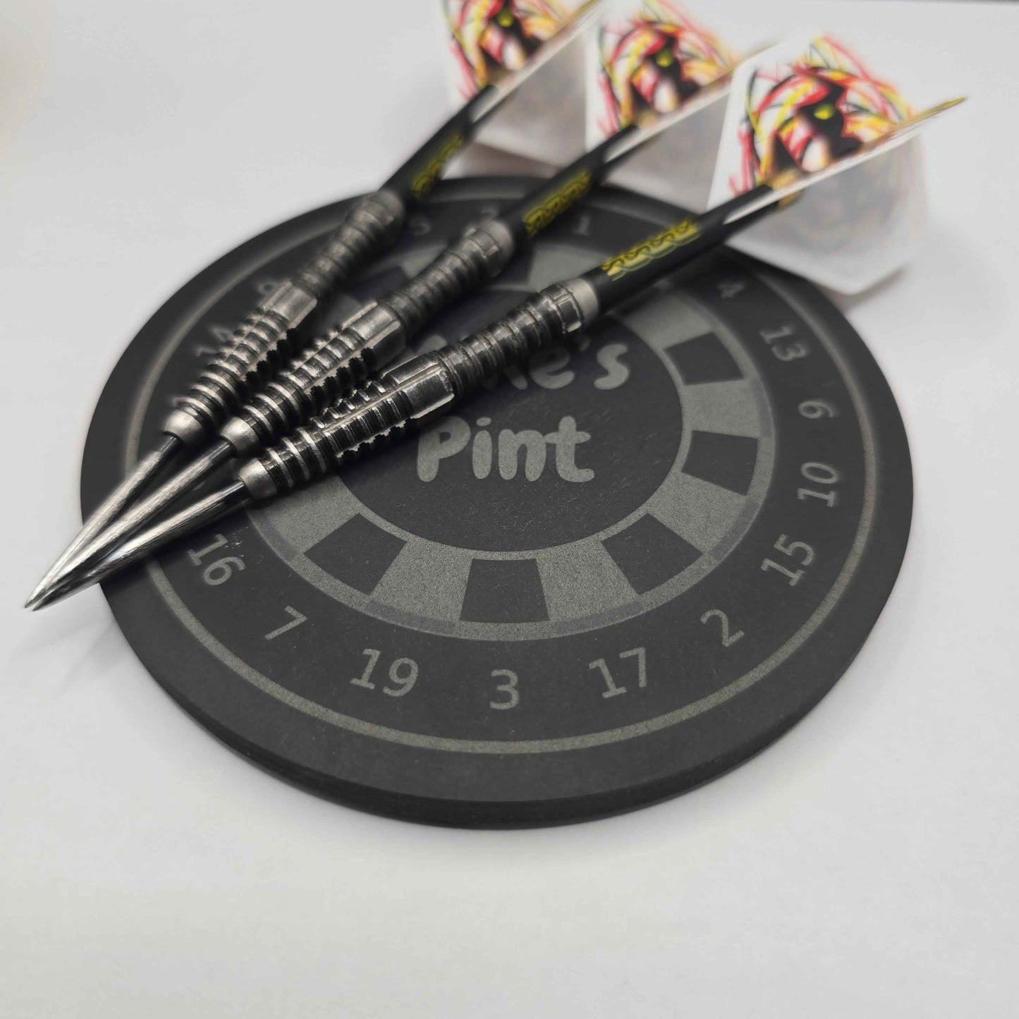 Personalised Dartboard Slate Coaster - Beer Mat
