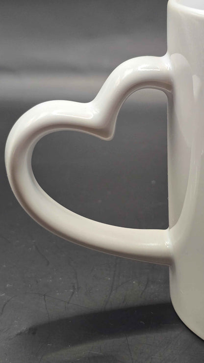 Floral Mama Bear Mug - Heart Handle Coffee Mug