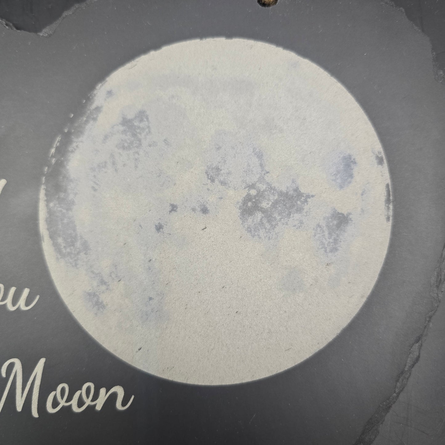 Mum, I Love you to the Moon and back - Decorative Slate