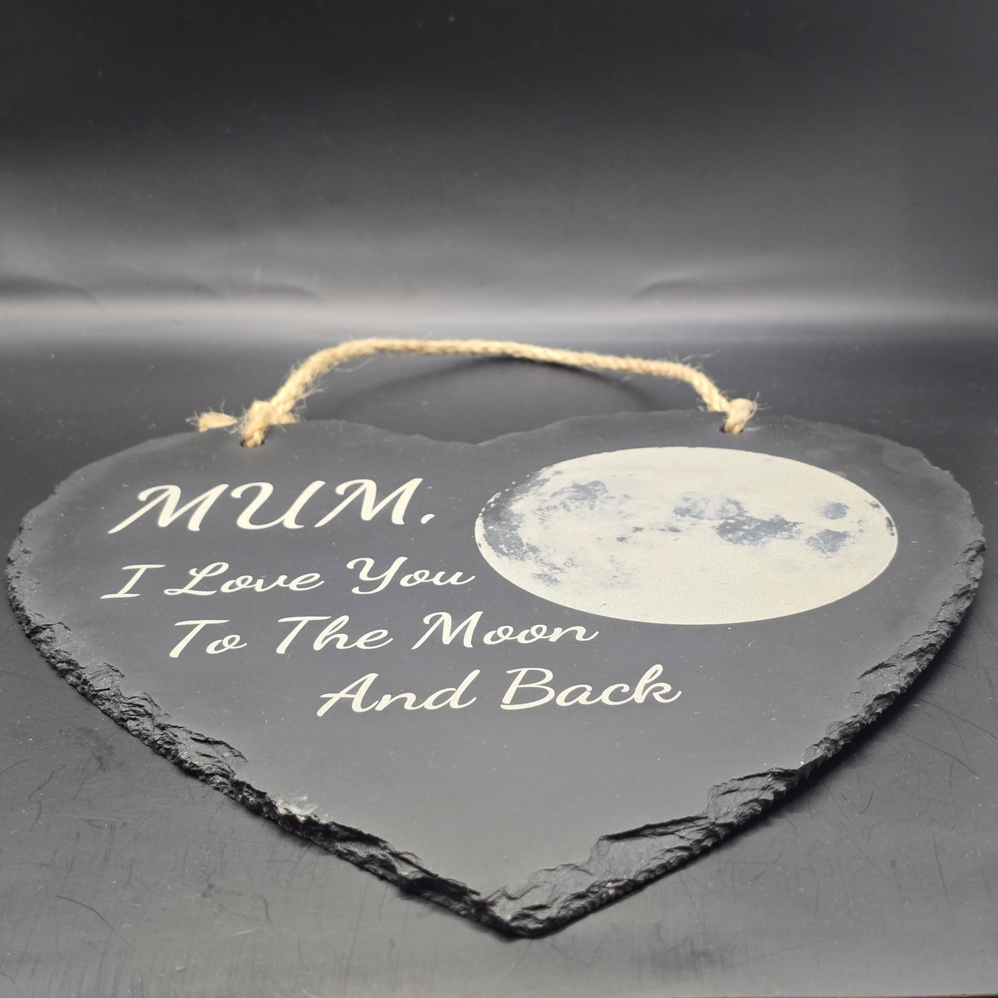 Mum, I Love you to the Moon and back - Decorative Slate