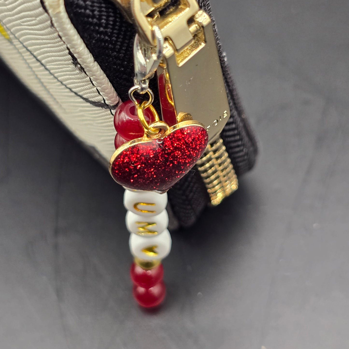 Mum Heart Zipper Pull Charm