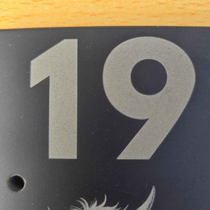 Highland Cow Slate House Sign with House Number and Street
