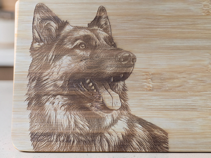 German Sheppard Bamboo Chopping Board 30cm x 24cm