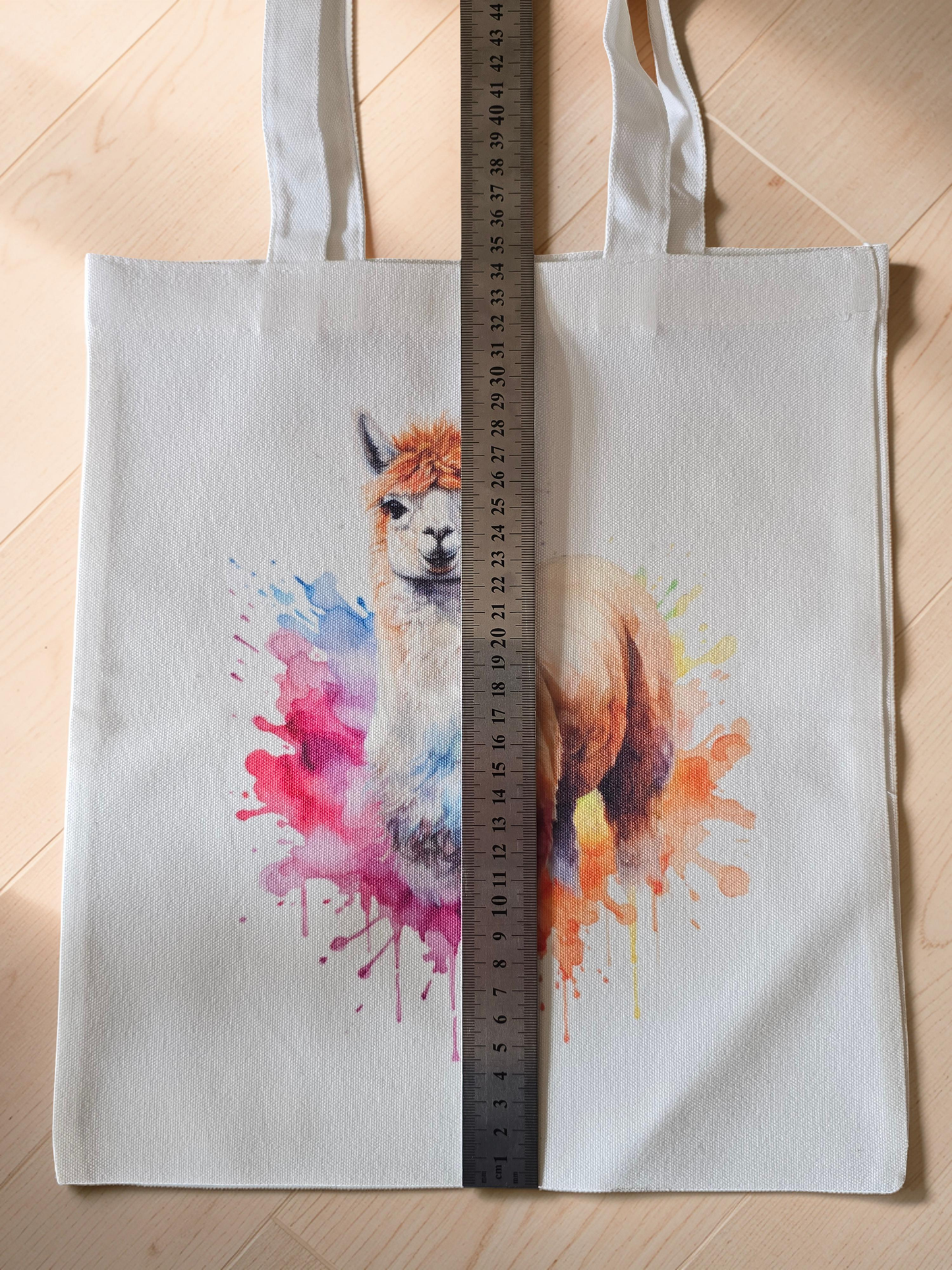 Colour Splash Alpaca Canvas Tote Bag
