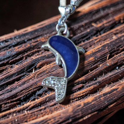 Handcrafted Beaded Dolphin Bag Charm & Keychain