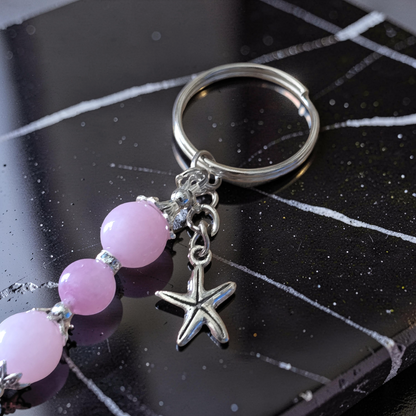 Handcrafted Beaded Dolphin Bag Charm & Keychain